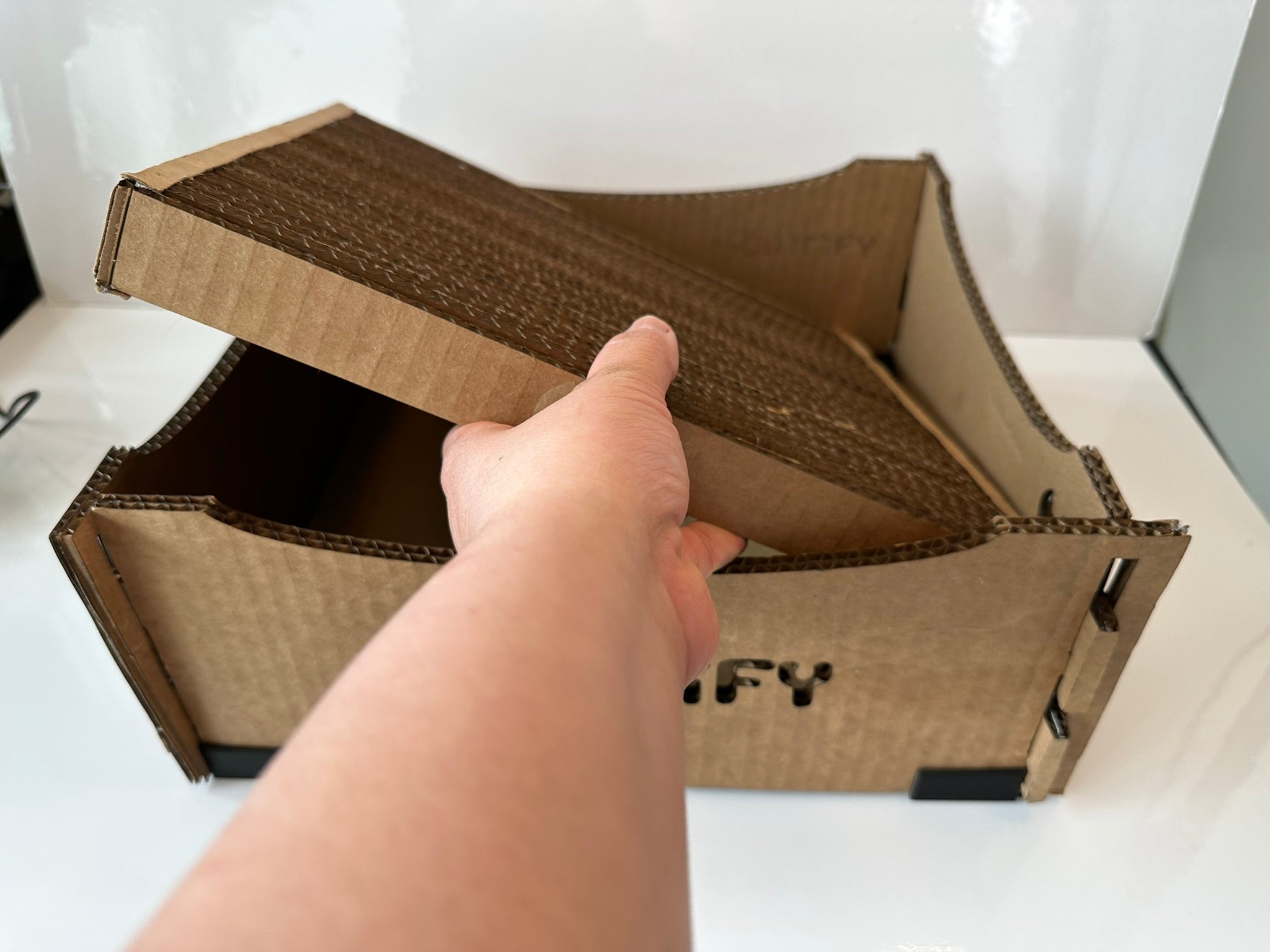 Cattify Cardboard Cat Scratcher — Lounge Box