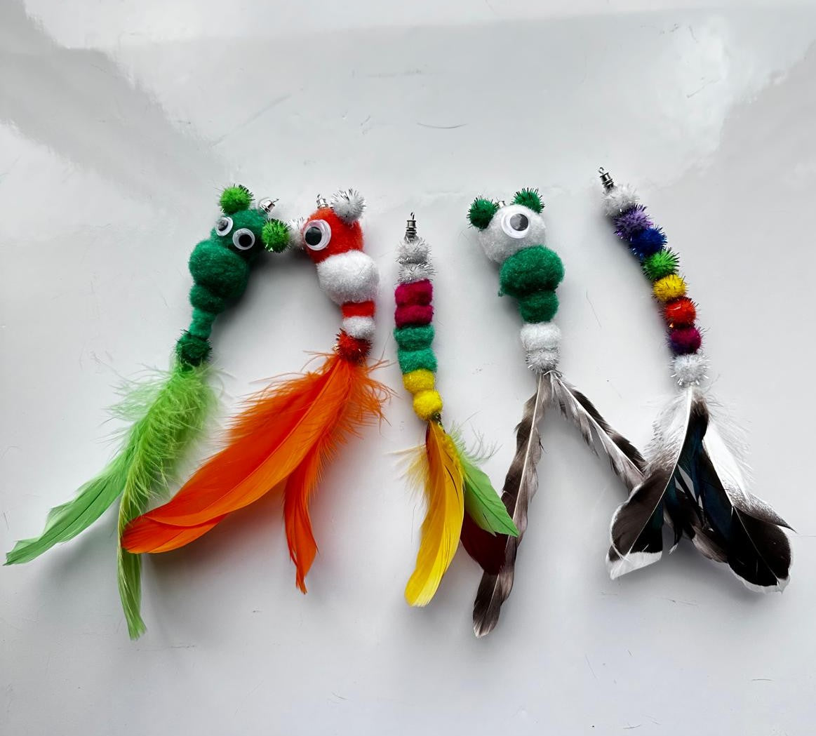 Cattify Cat Wand Bundle — Handmade Wand + 5 Interchangeable Lures