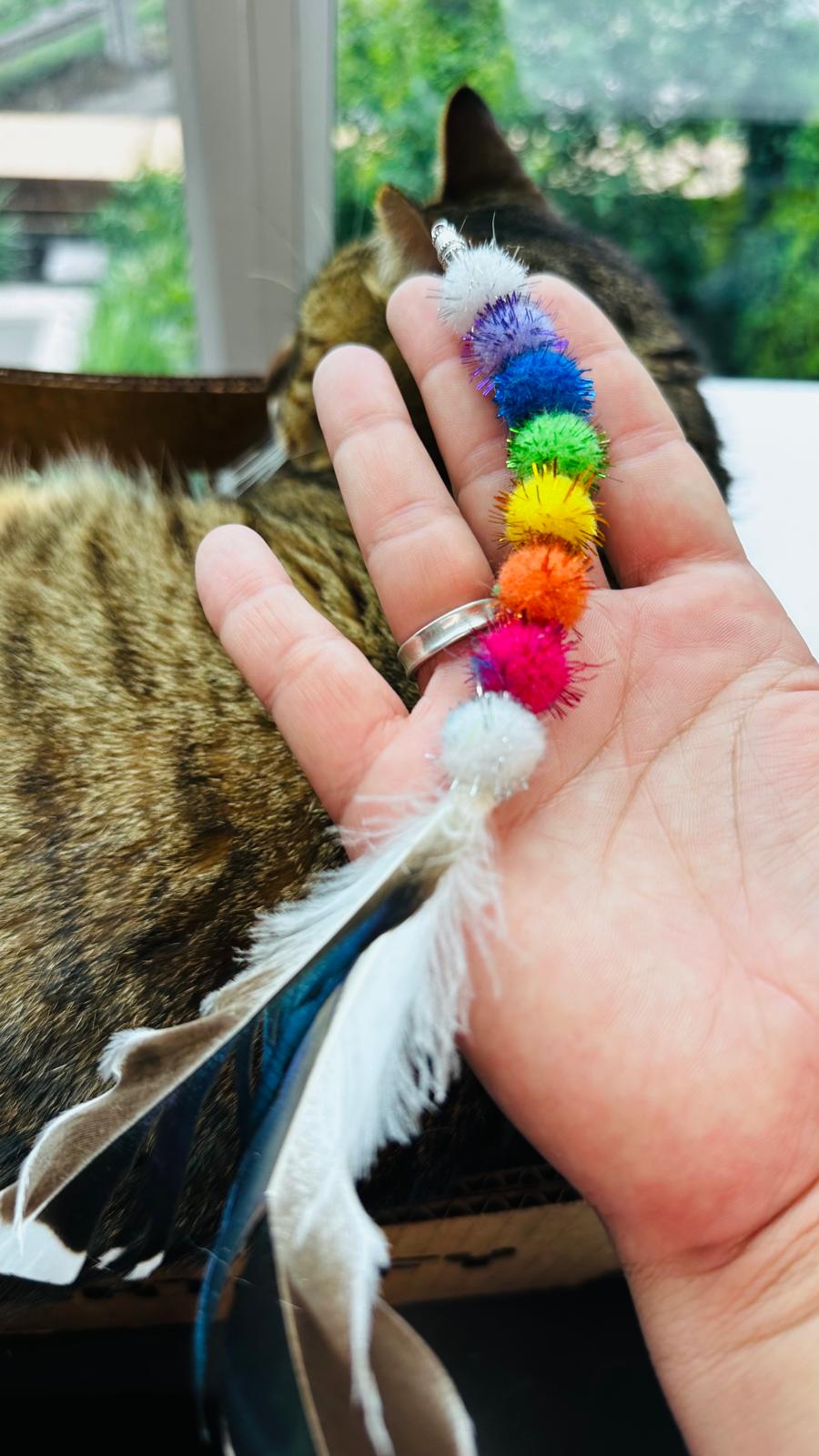 Cattify Cat Wand Bundle — Handmade Wand + 5 Interchangeable Lures