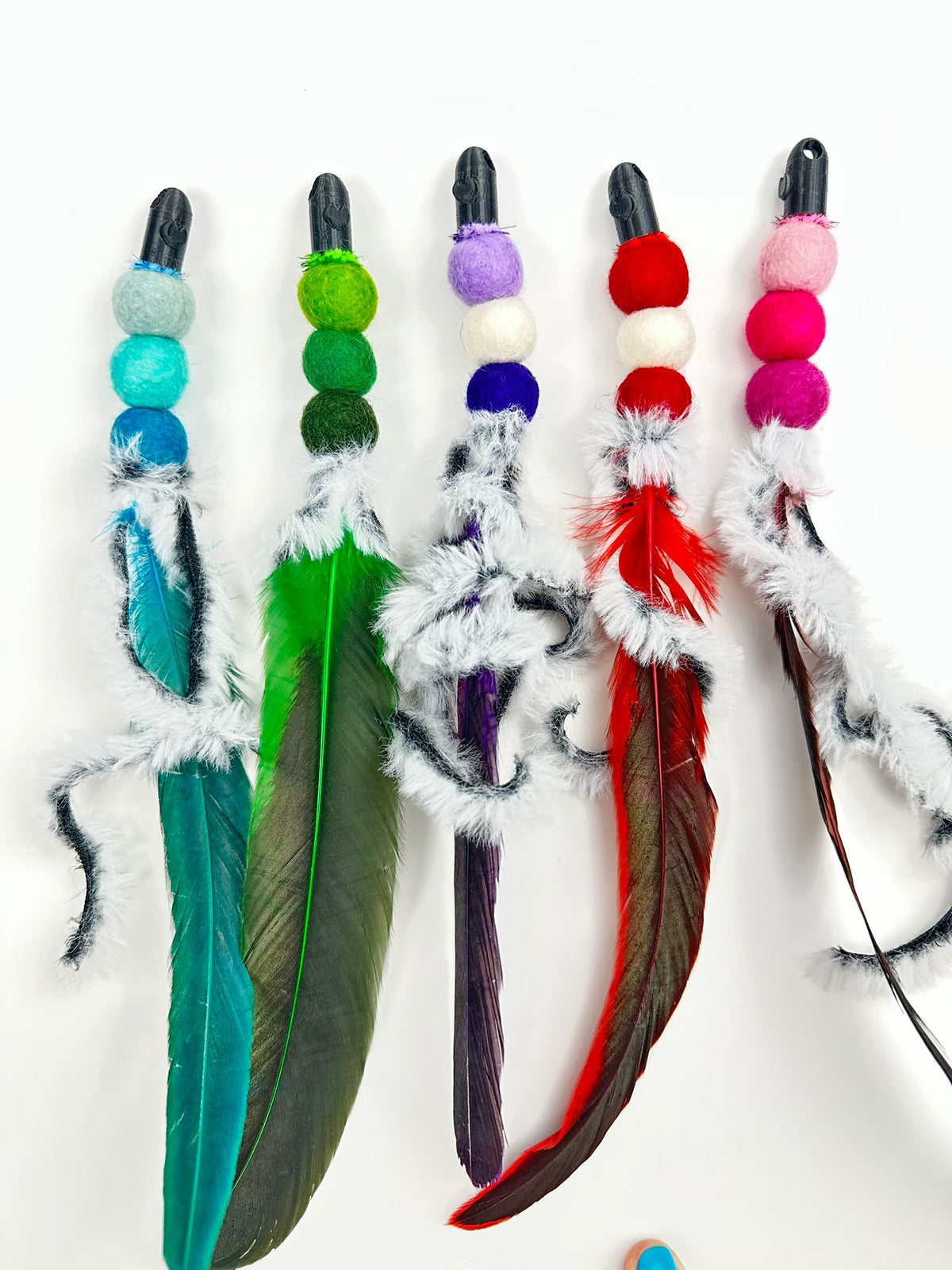 Handmade Cat Wand Bundle — Wand + 3 Interchangeable Lures
